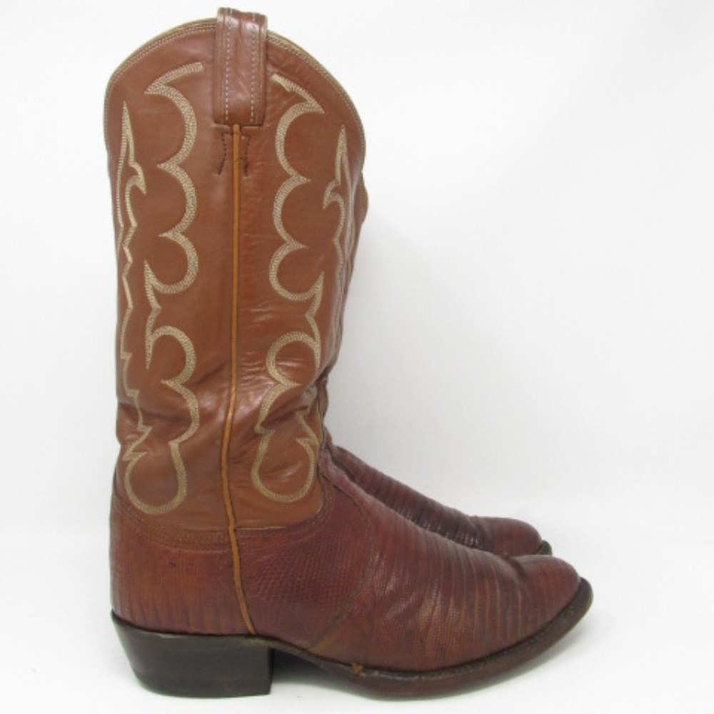 🇺🇸 Tony Lama lizard cowboy boots mens size 9.5D
